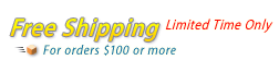 Free Ground Shipping with $100+ Orders !